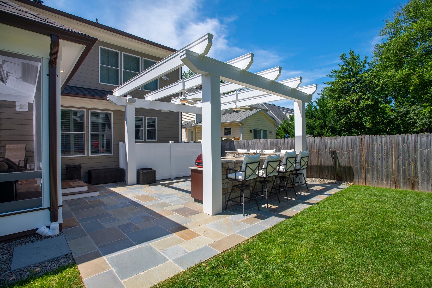 Outdoor kitchen screened porch 2025